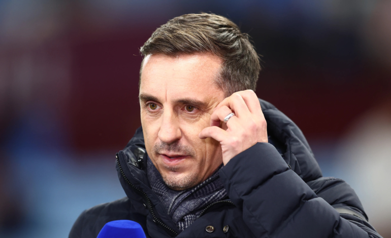 ‘Shots fired’ – Fans laugh at cheeky Gary Neville response to Arsenal fan after Newcastle defeat