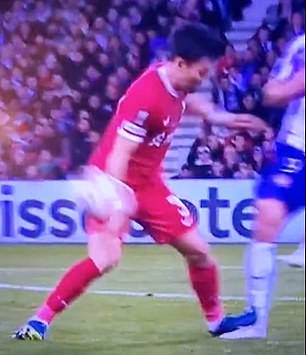 Man United fans FUME at a lack of consistency after Liverpool midfielder Wataru Endo avoids a red card for a similar tackle that got Marcus Rashford sent off a day earlier in the Champions League