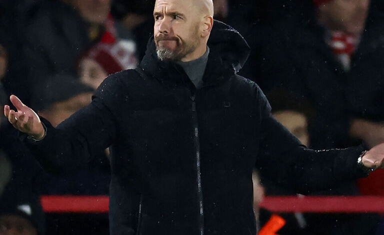 Ten Hag questions Man United players' commitment after defeat to Forest