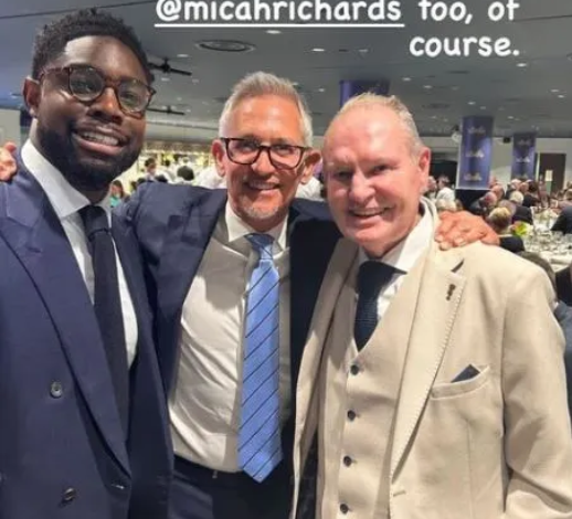 Micah Richards met Gazza with Gary Lineker but was just glad he knew who he was after MoTD first impression